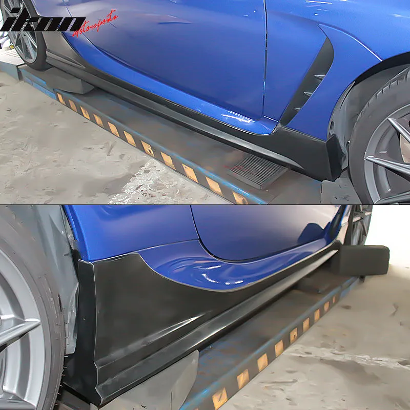 2022-2024 Subaru BRZ Toyota GR86 2 Door IKON Side Skirt Extensions PU