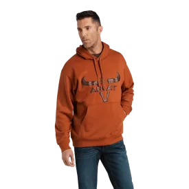 Ariat Men’s Mocha Bisque Steer Head Basic Hoodie