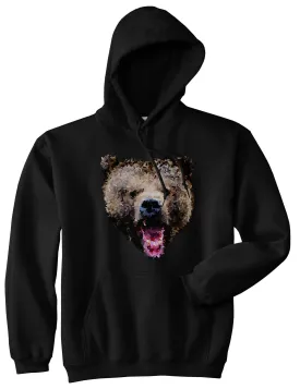 Bear Artwork Pullover Hoodie