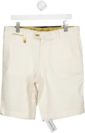 Billionaire Cream Regular Fit Chino Shorts UK M