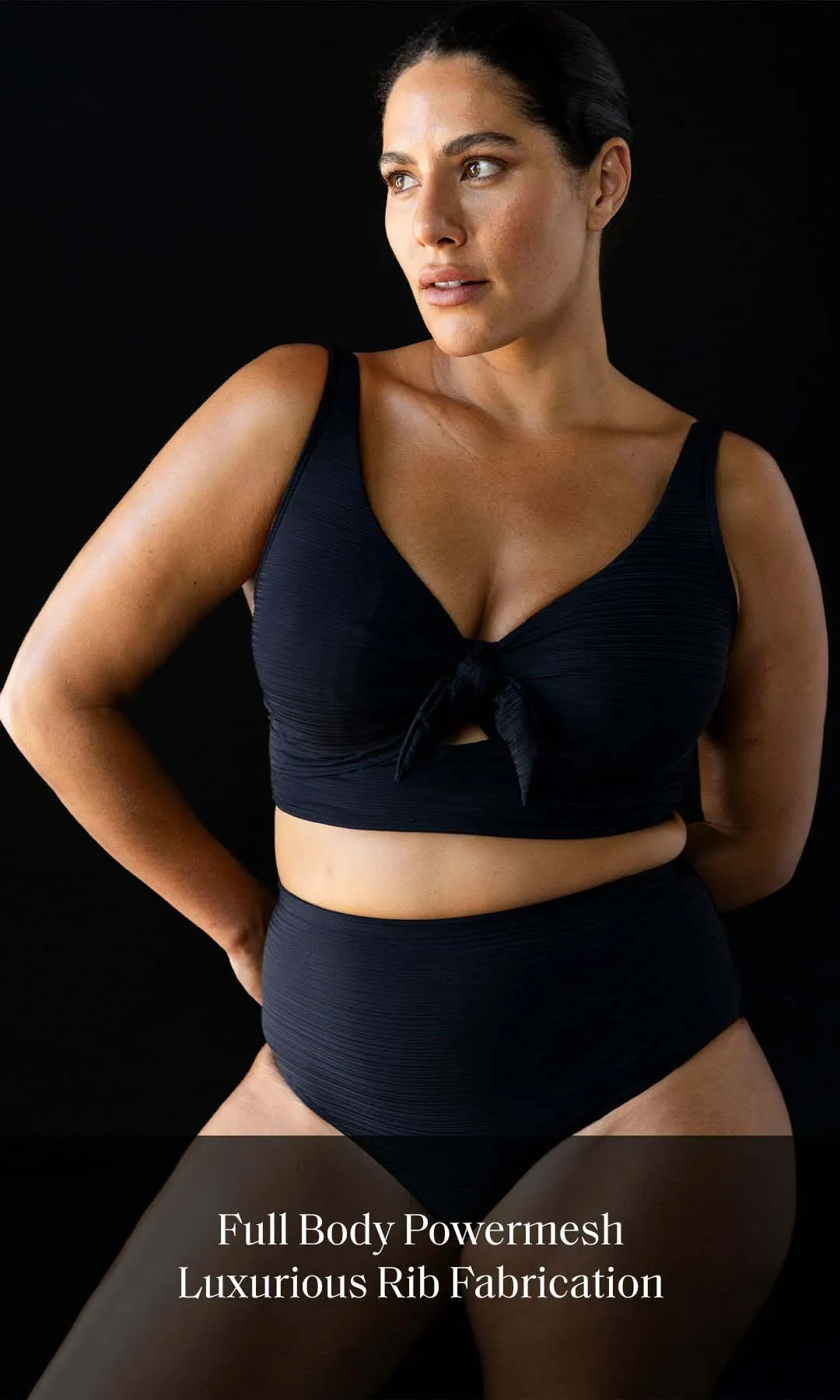 Black Aria Cezanne D / DD Cup Underwire Bikini Top