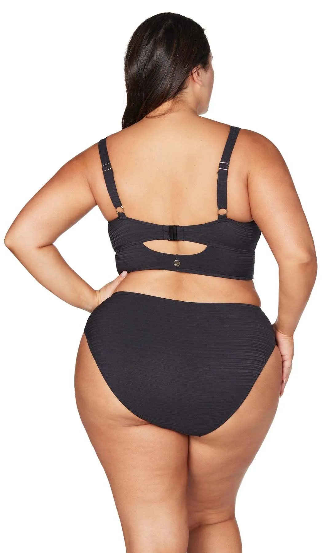 Black Aria Cezanne D / DD Cup Underwire Bikini Top