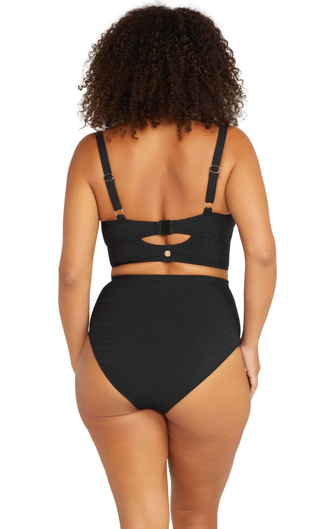 Black Aria Cezanne D / DD Cup Underwire Bikini Top
