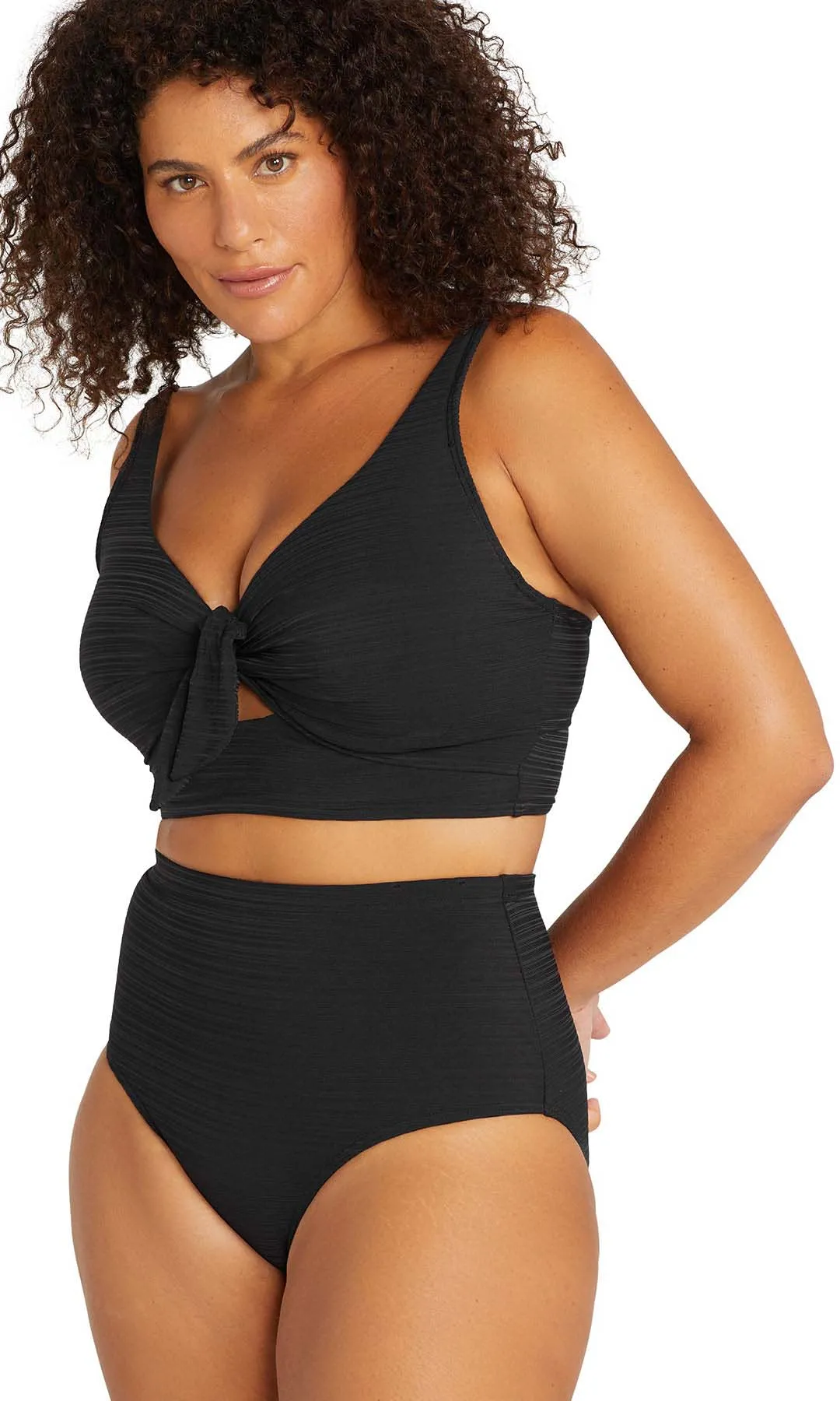 Black Aria Cezanne D / DD Cup Underwire Bikini Top
