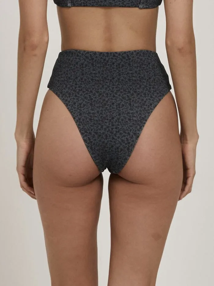 Briar High Cut Bikini Bottom - Petrol
