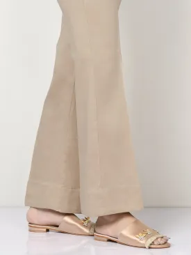 Cambric Bootcut Pants - Light Khaki