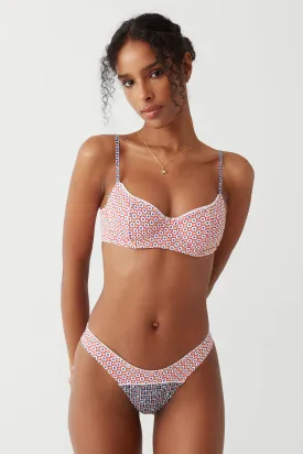 Cola Underwire Balconette Bikini Top - Farmhouse Florals