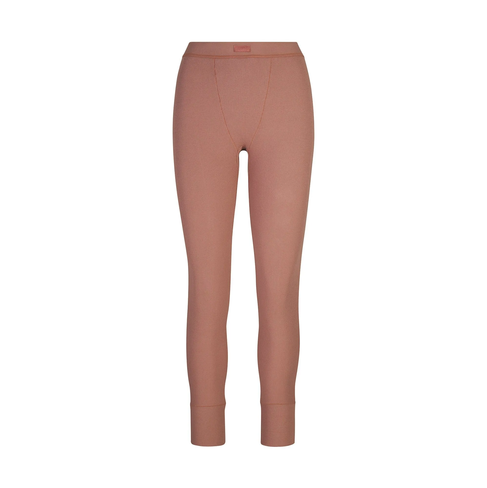 COTTON RIB LEGGING | ROSE CLAY