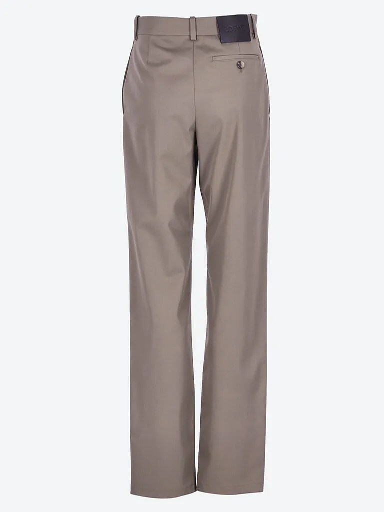 Cotton silk pants