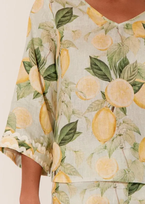 Demi lemon top