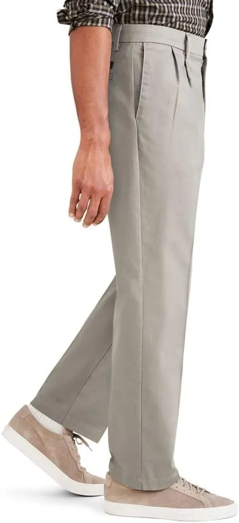 Dockers Men's Classic Fit Signature Iron Free Khaki with Stain Defender Pants - Pleated (Regular and Big & Tall)