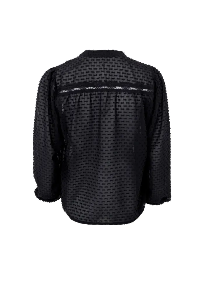 Elisa Sheer Textured Blouse