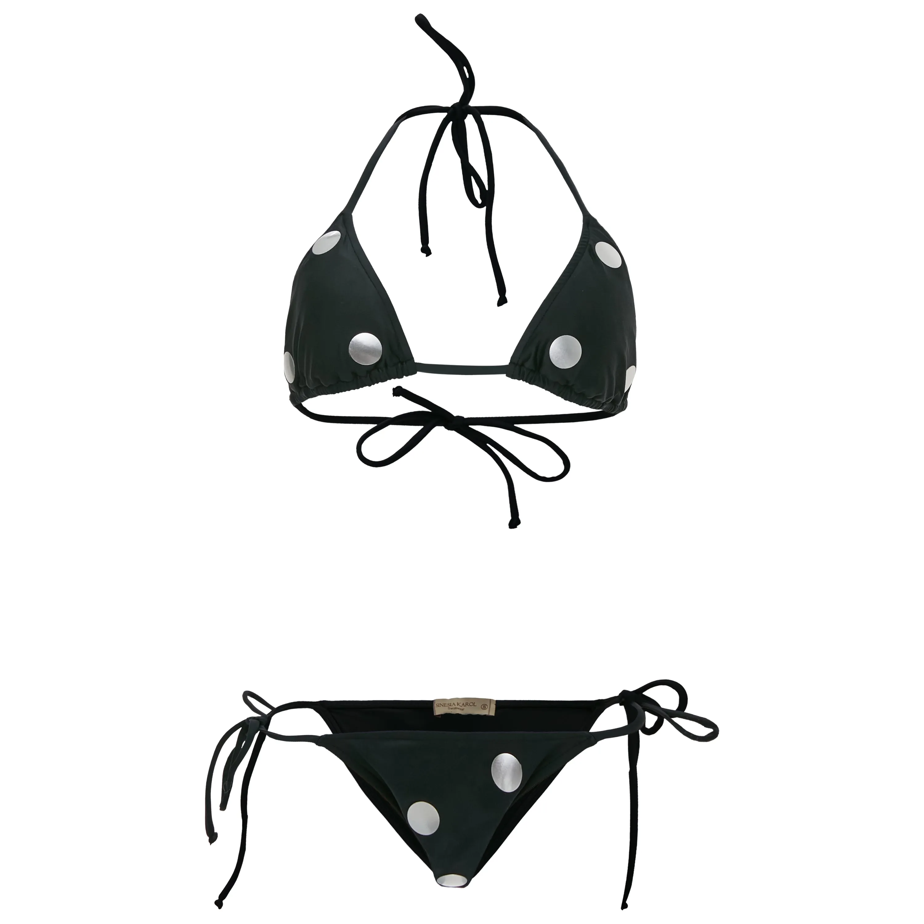 Fatima Bikini Top Black