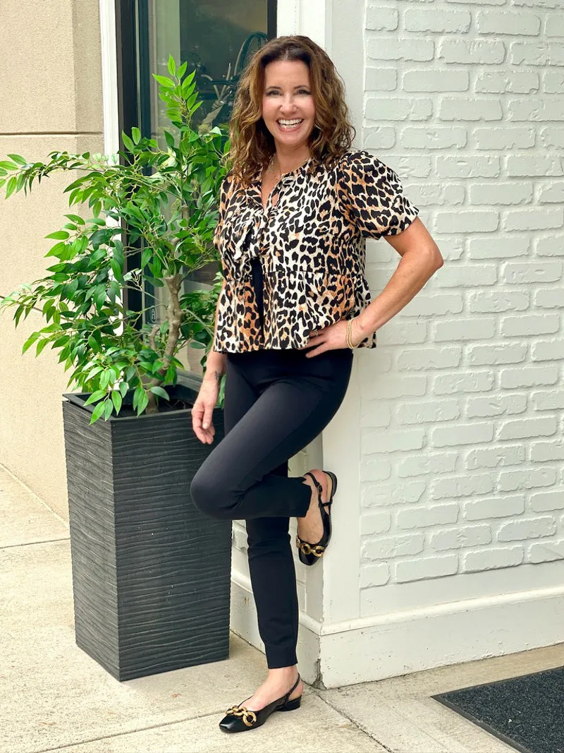 Fierce and Flirty Leopard Blouse