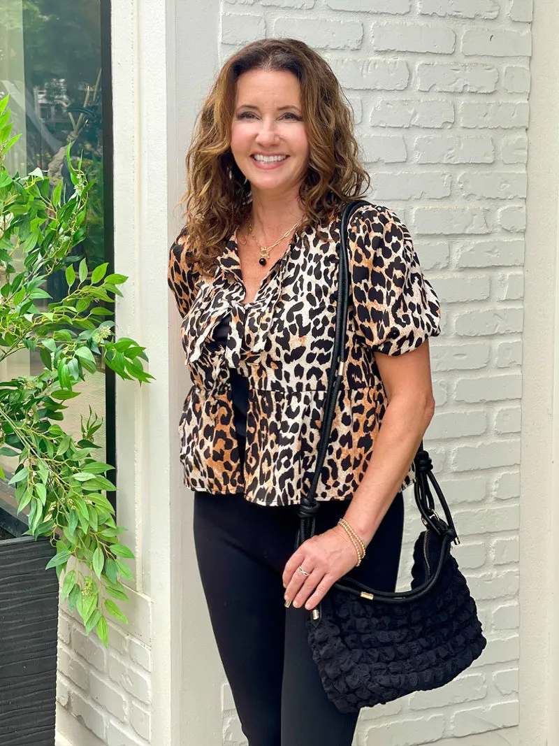 Fierce and Flirty Leopard Blouse