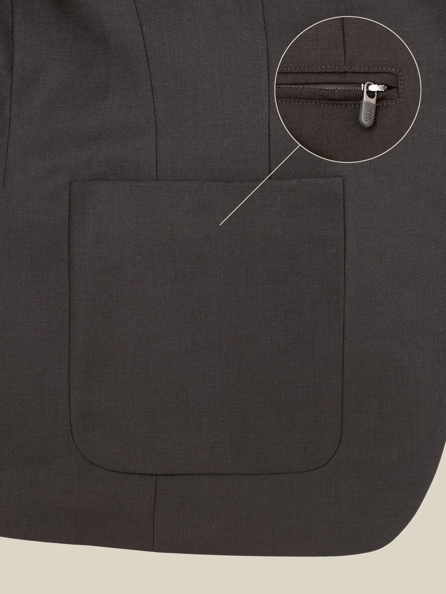 Four Season Wool Travel Blazer - Downtown Grey