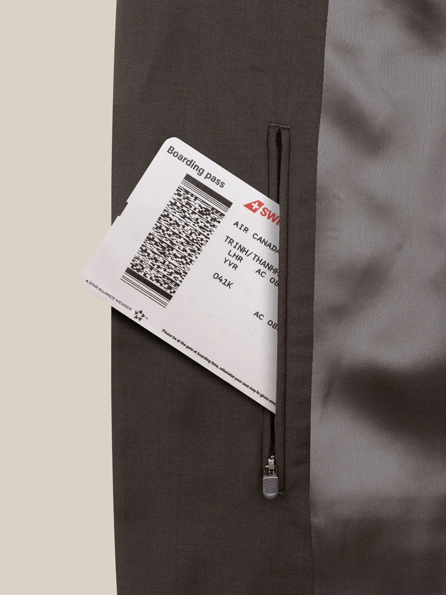 Four Season Wool Travel Blazer - Downtown Grey