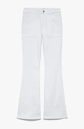 Frame - Le High Flare Trapunto St in Blanc