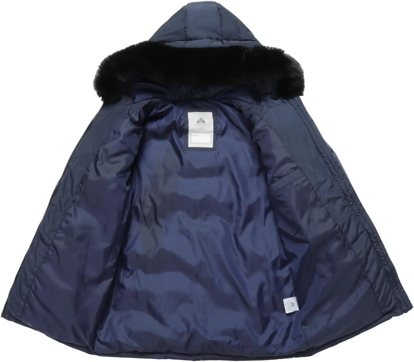 Girl's Winter Long Coat Parka Kids Warm Hooded Puffer Jacket Long-lasting