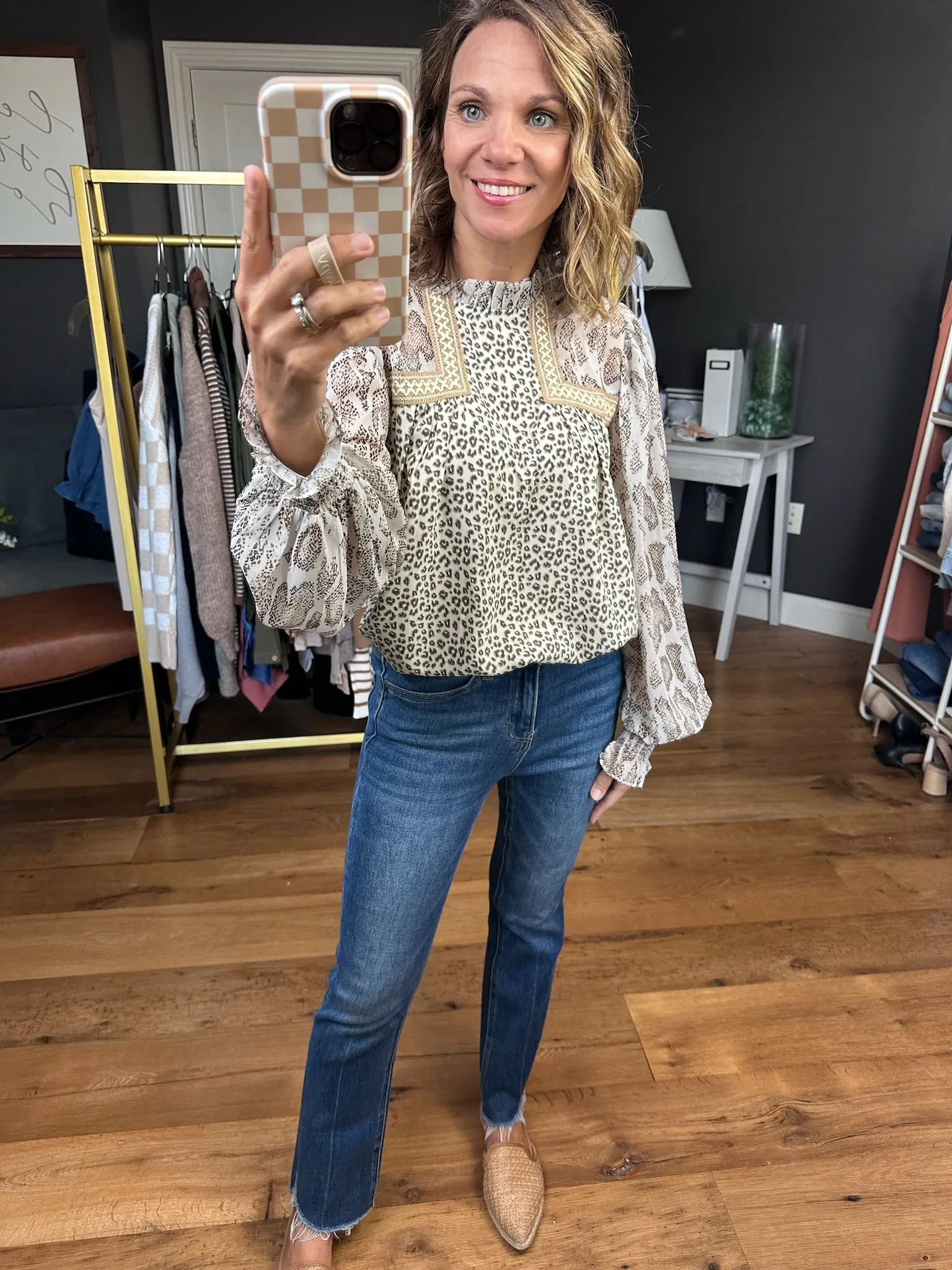 Keep A Secret Mock-Neck Top