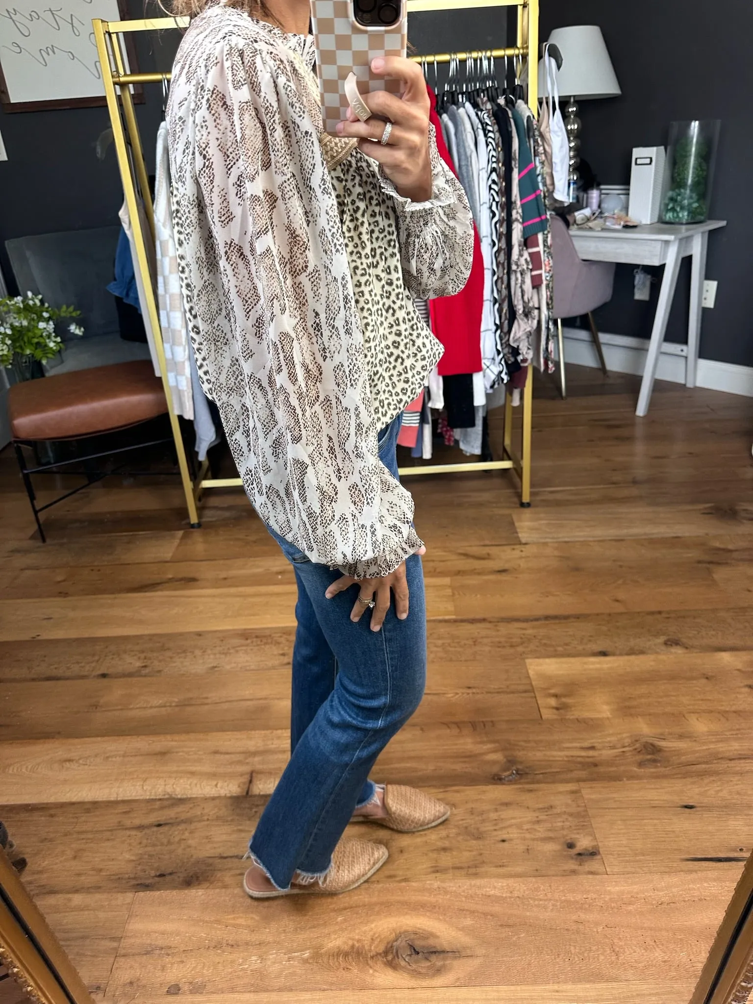 Keep A Secret Mock-Neck Top