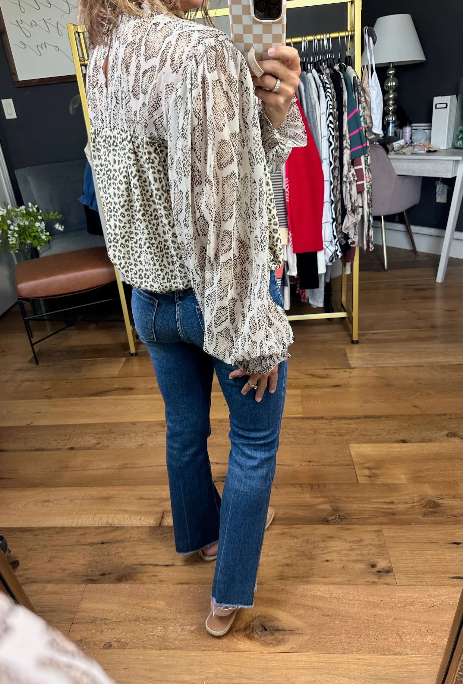 Keep A Secret Mock-Neck Top