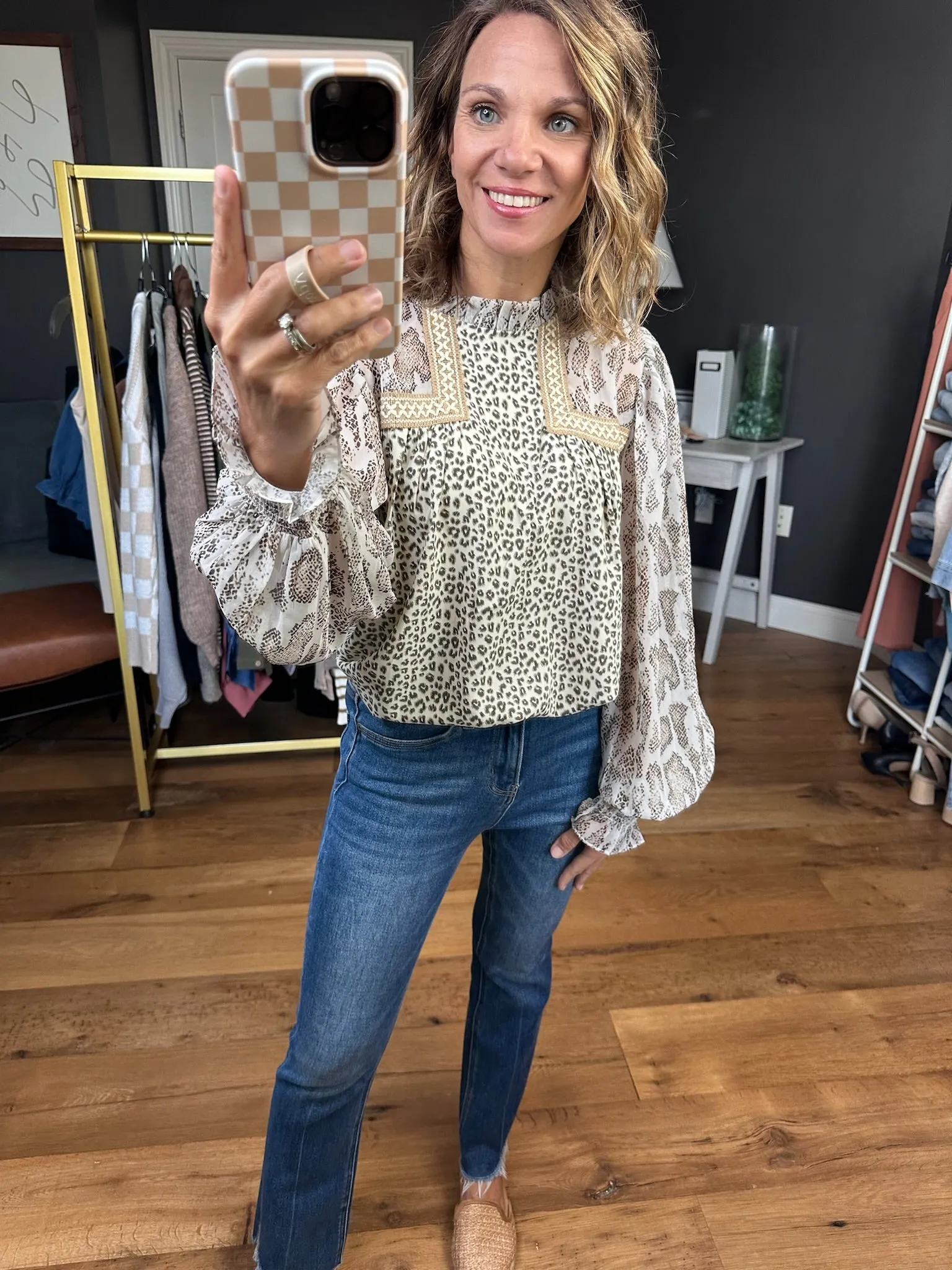 Keep A Secret Mock-Neck Top