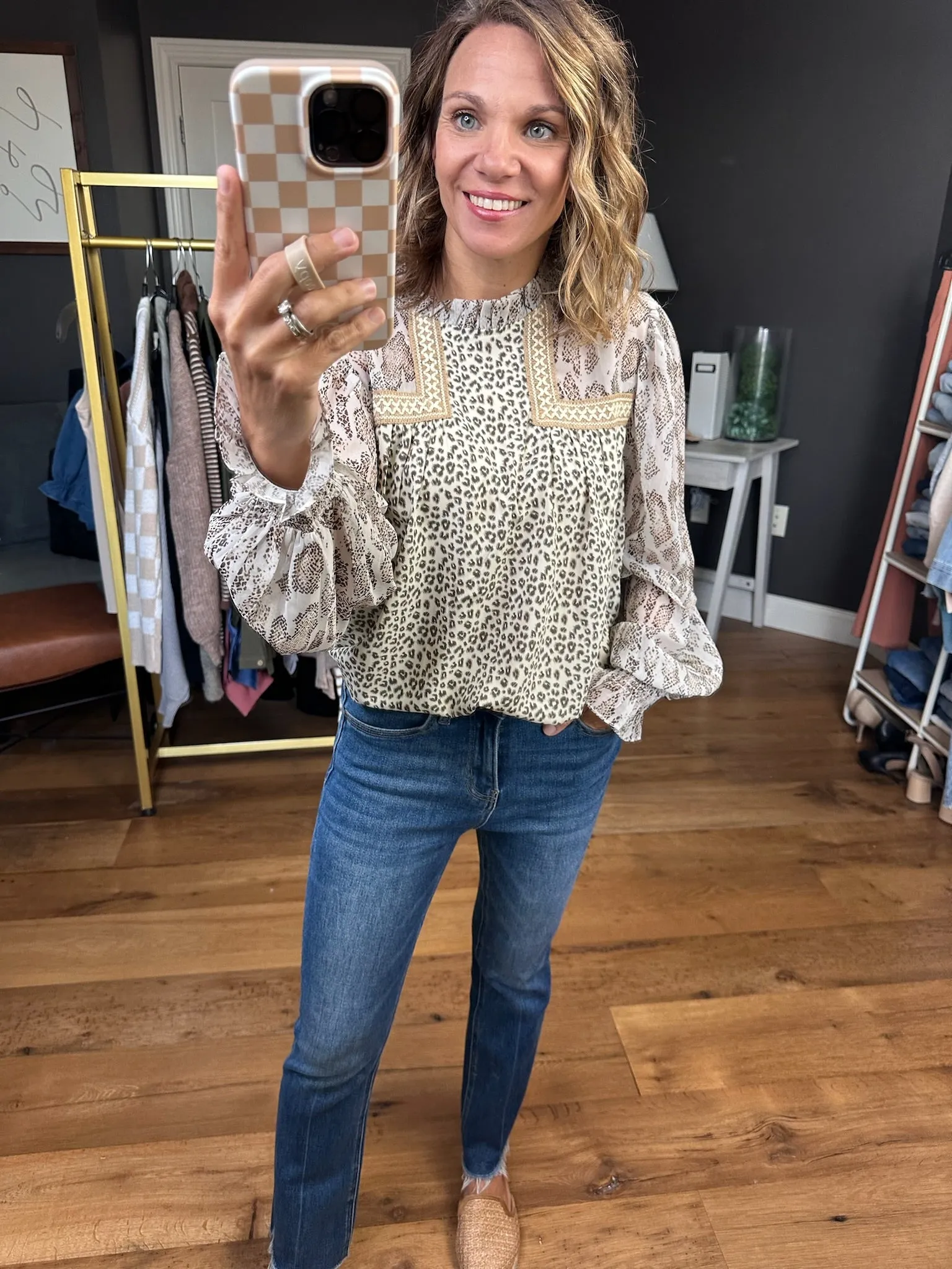 Keep A Secret Mock-Neck Top