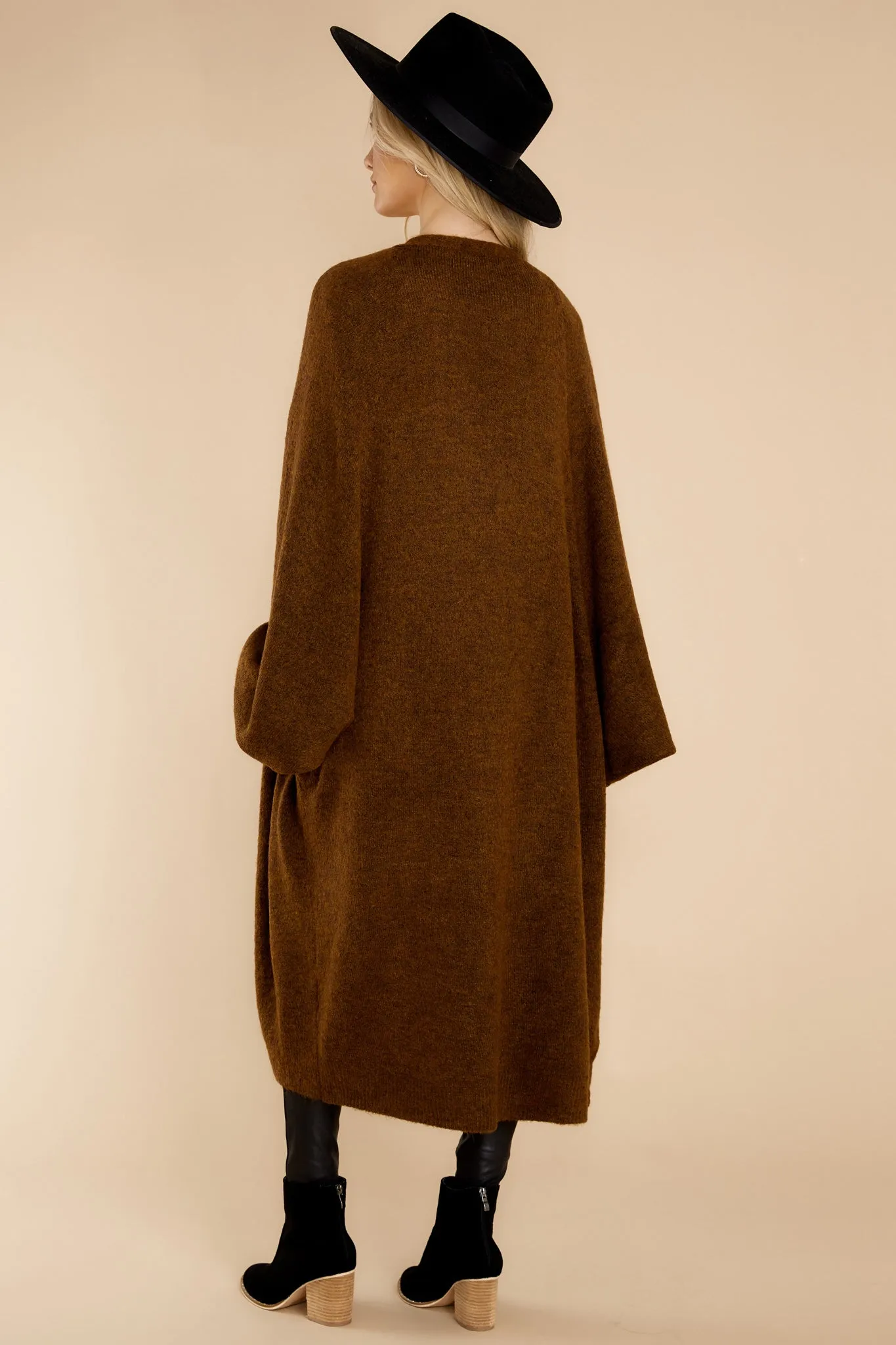 Miracles Of Cozy Chocolate Cardigan