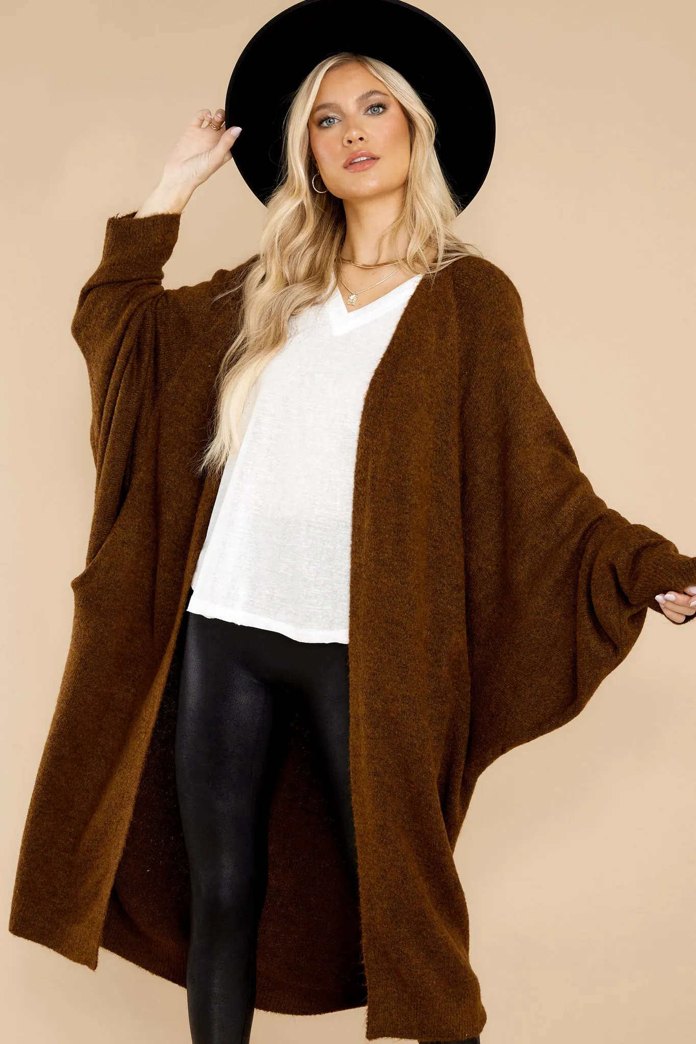 Miracles Of Cozy Chocolate Cardigan