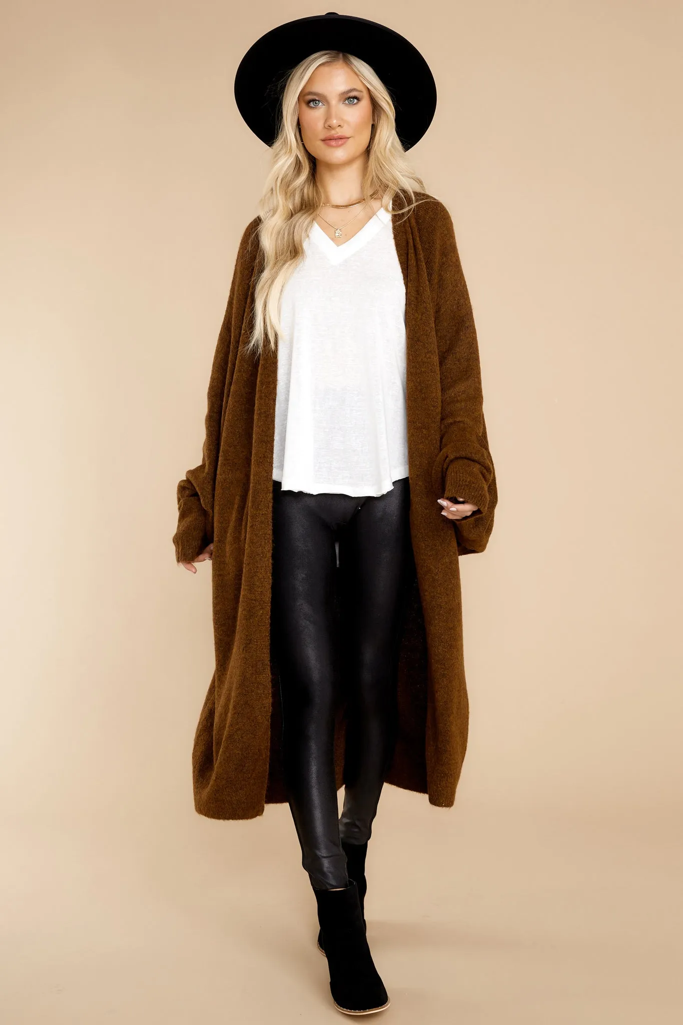 Miracles Of Cozy Chocolate Cardigan