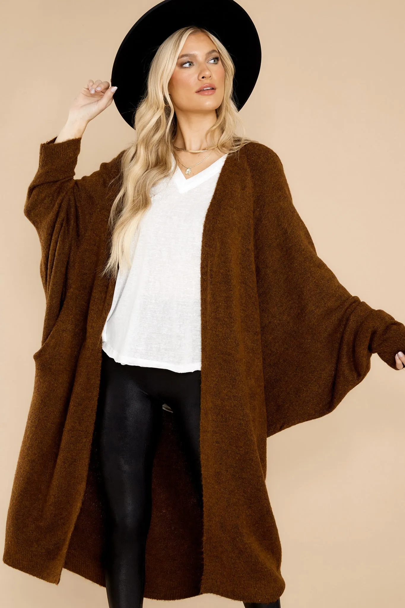 Miracles Of Cozy Chocolate Cardigan