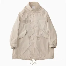 Mud Dyed Old Military Style Fish Tail Parka - Middle Length Windbreaker