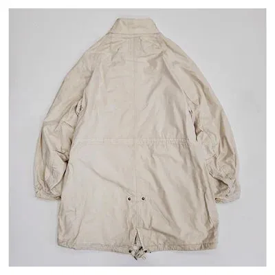Mud Dyed Old Military Style Fish Tail Parka - Middle Length Windbreaker