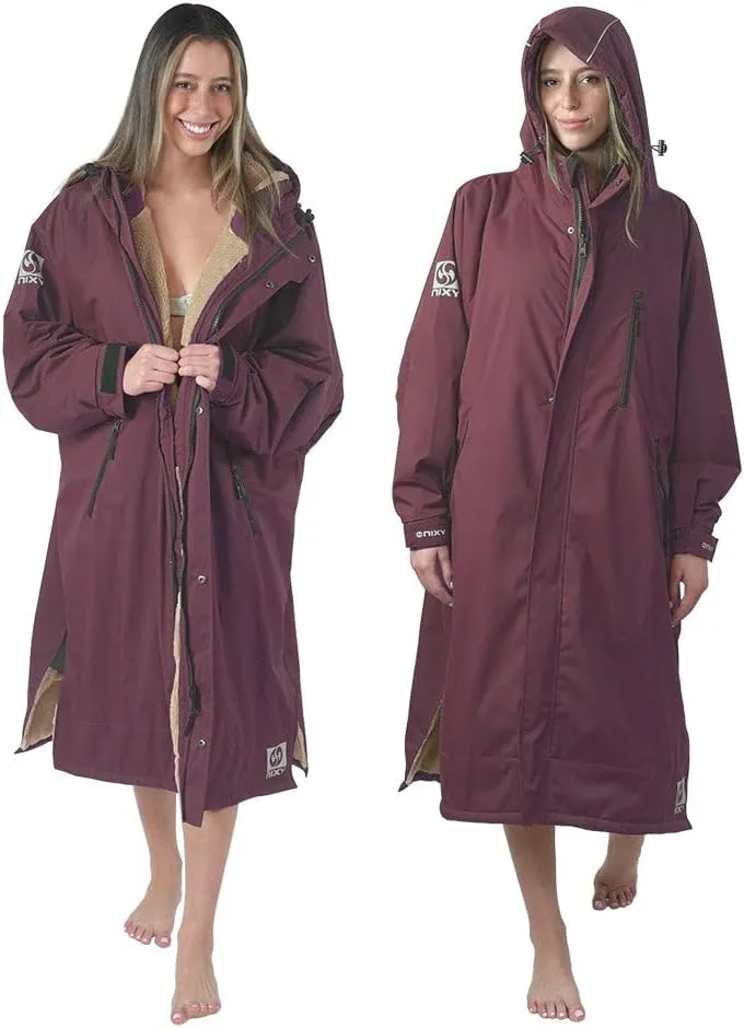 NIXY Oversize Changing Parka - Unisex, Eco-Friendly, Sherpa Fleece-Lined Jacket for Sports & Outdoor - Waterproof & Windproof