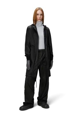 Rains String W Parka -Grain Black