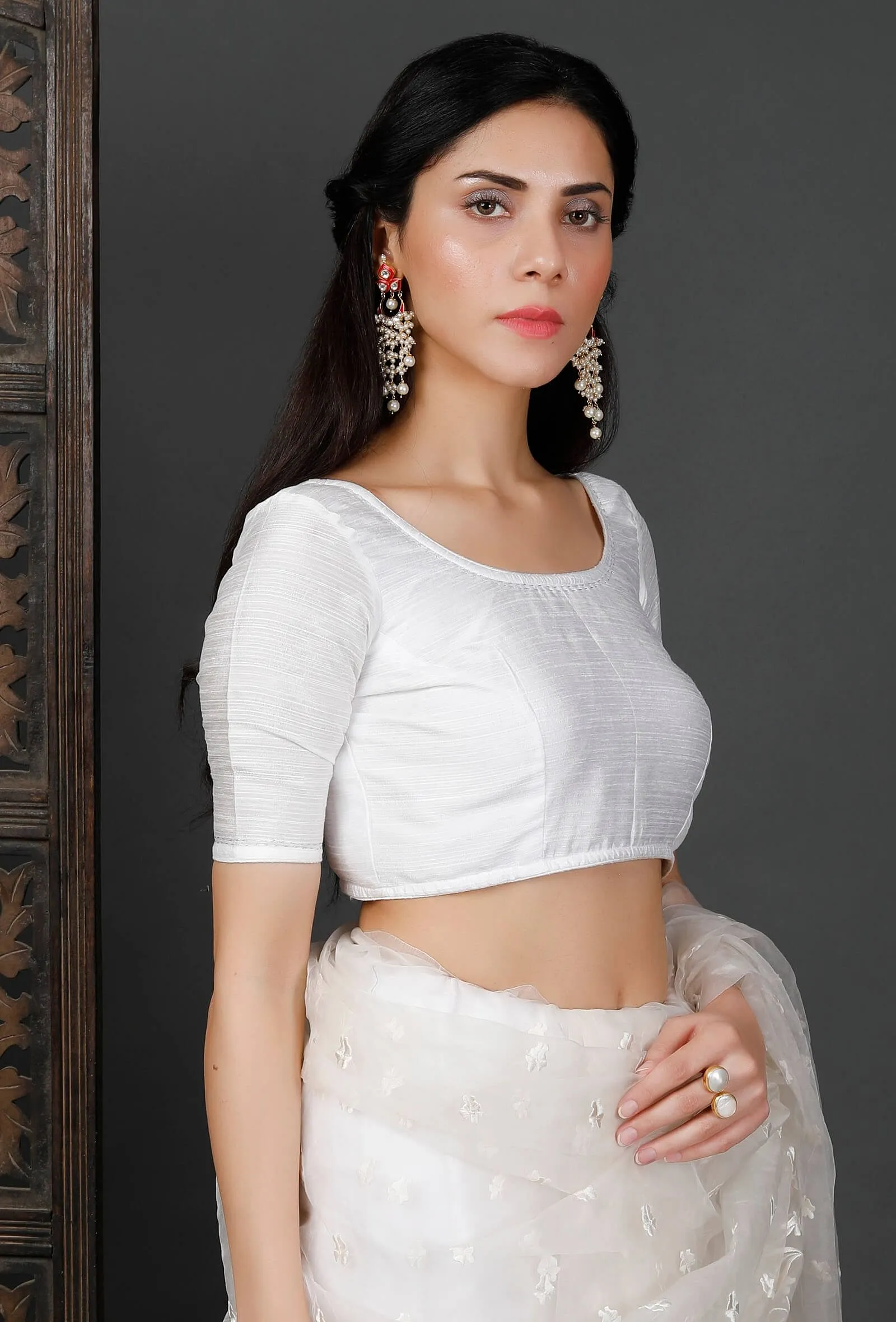 Raw Silk Blouse