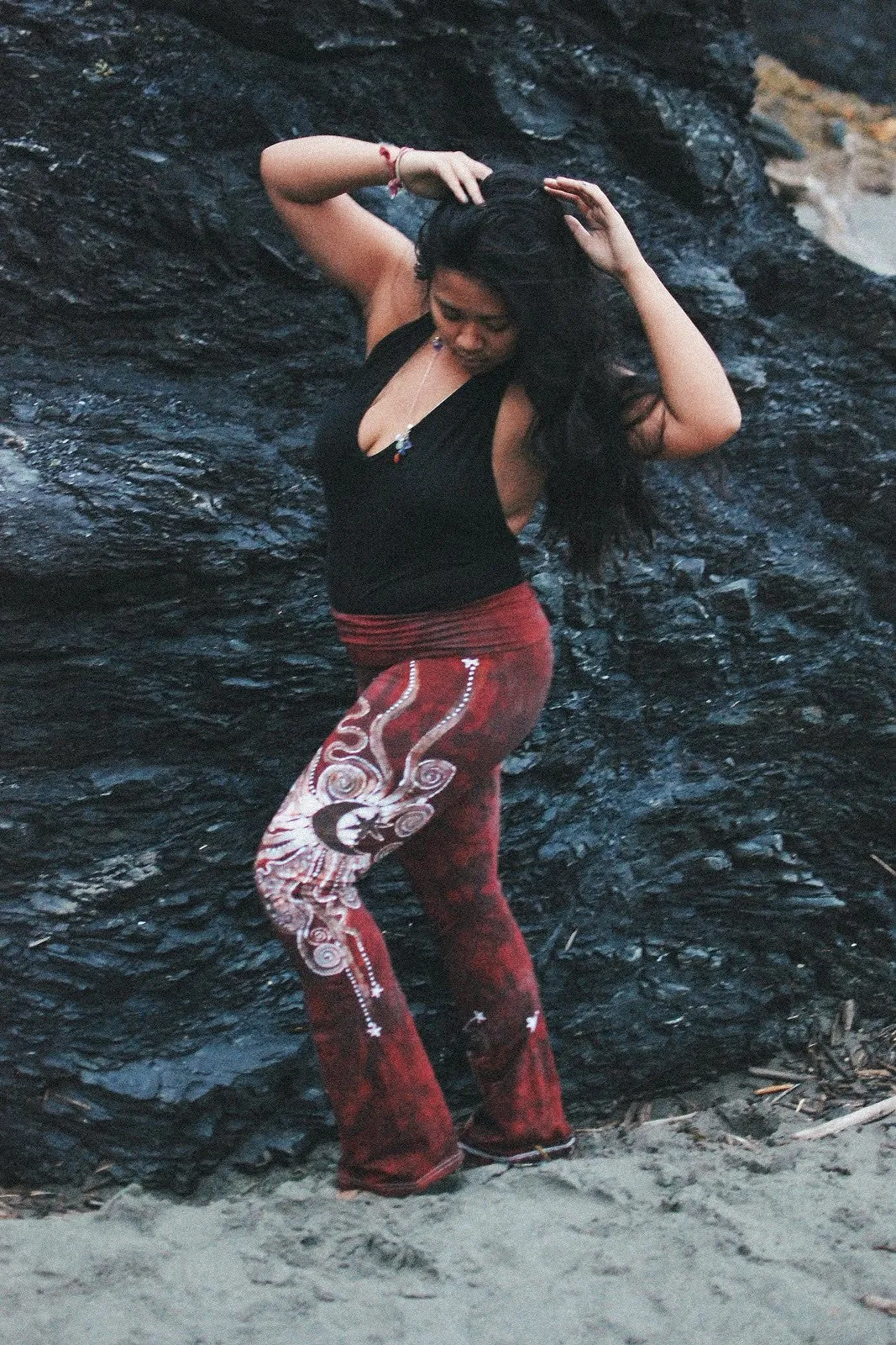 Red Heart Batik Yoga Pants