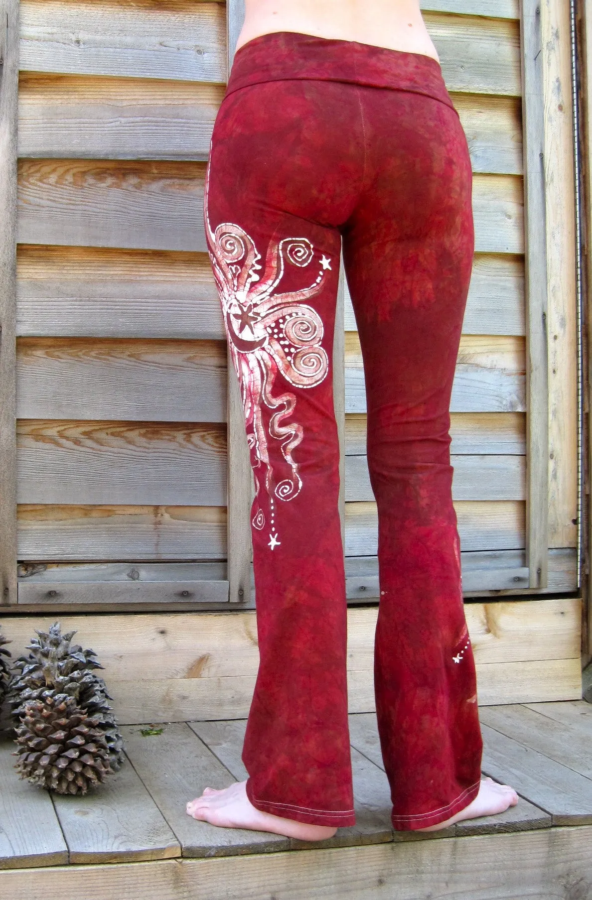 Red Heart Batik Yoga Pants