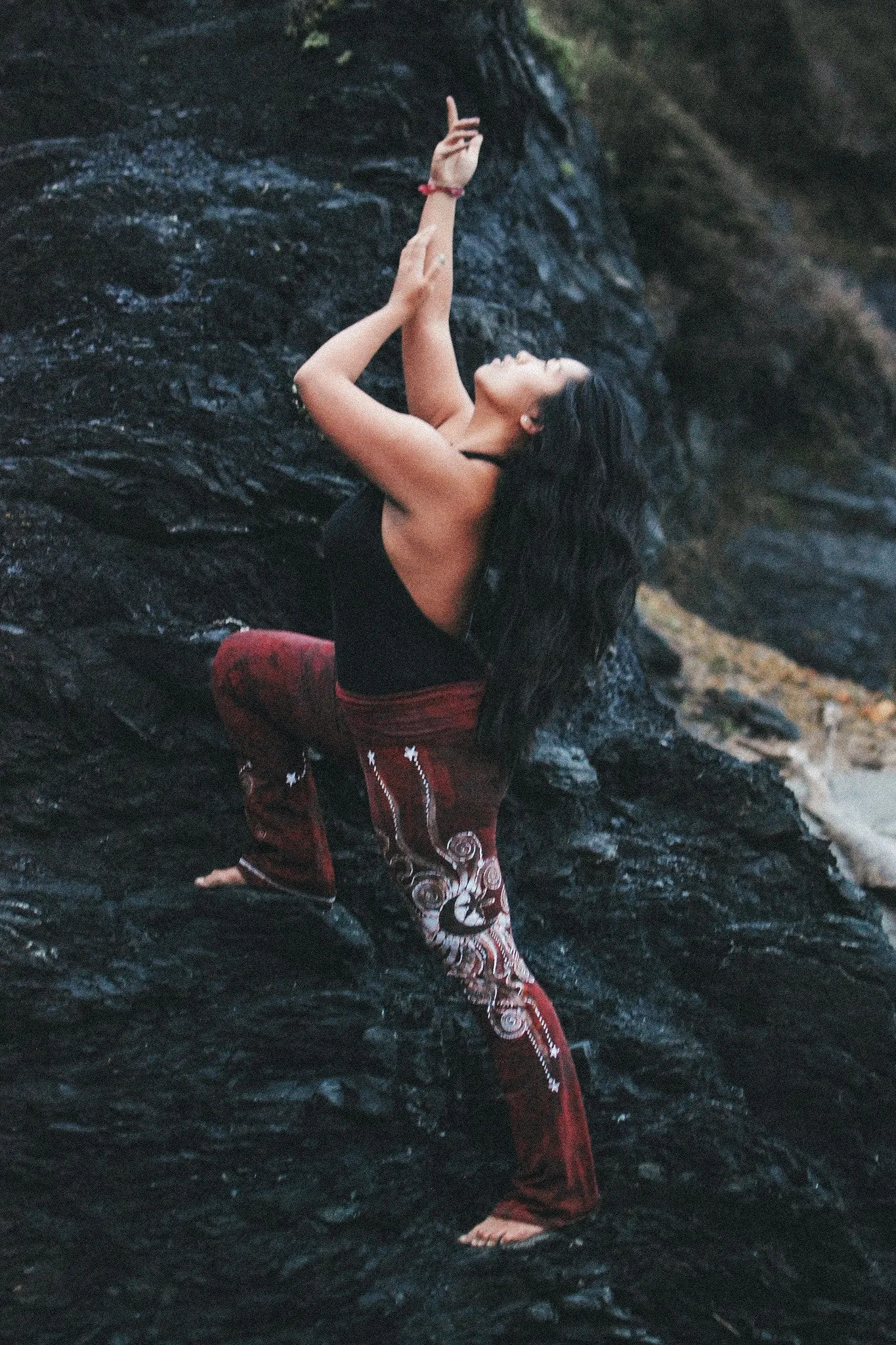 Red Heart Batik Yoga Pants