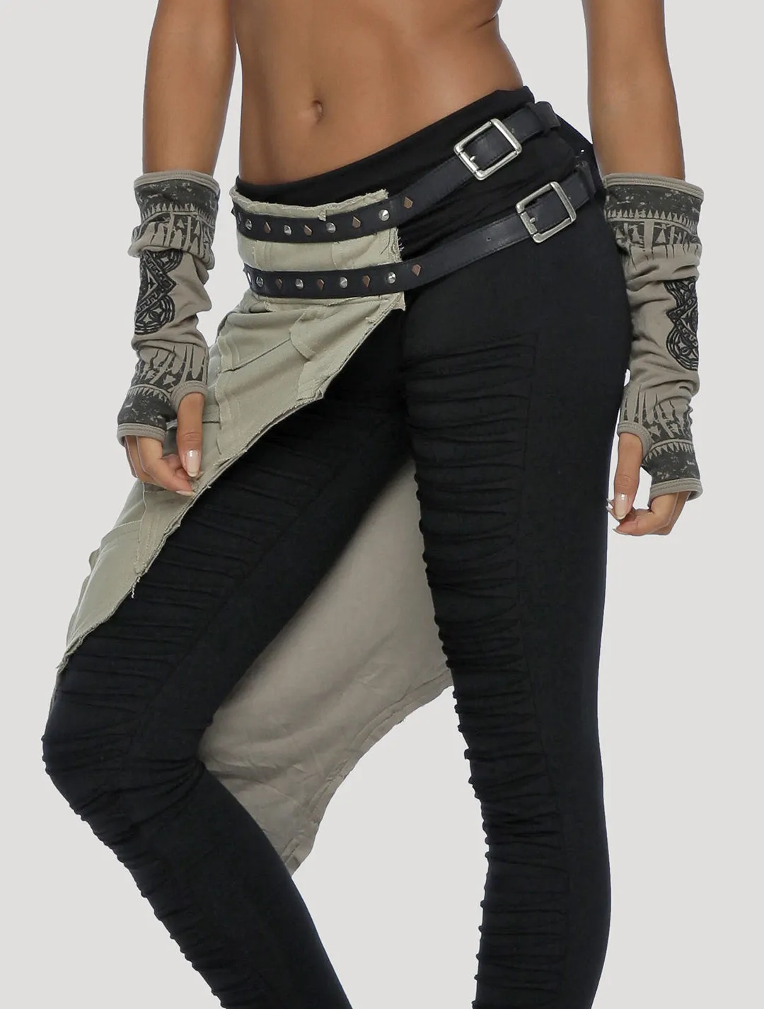 Sideway Pecoa Patched Skirt