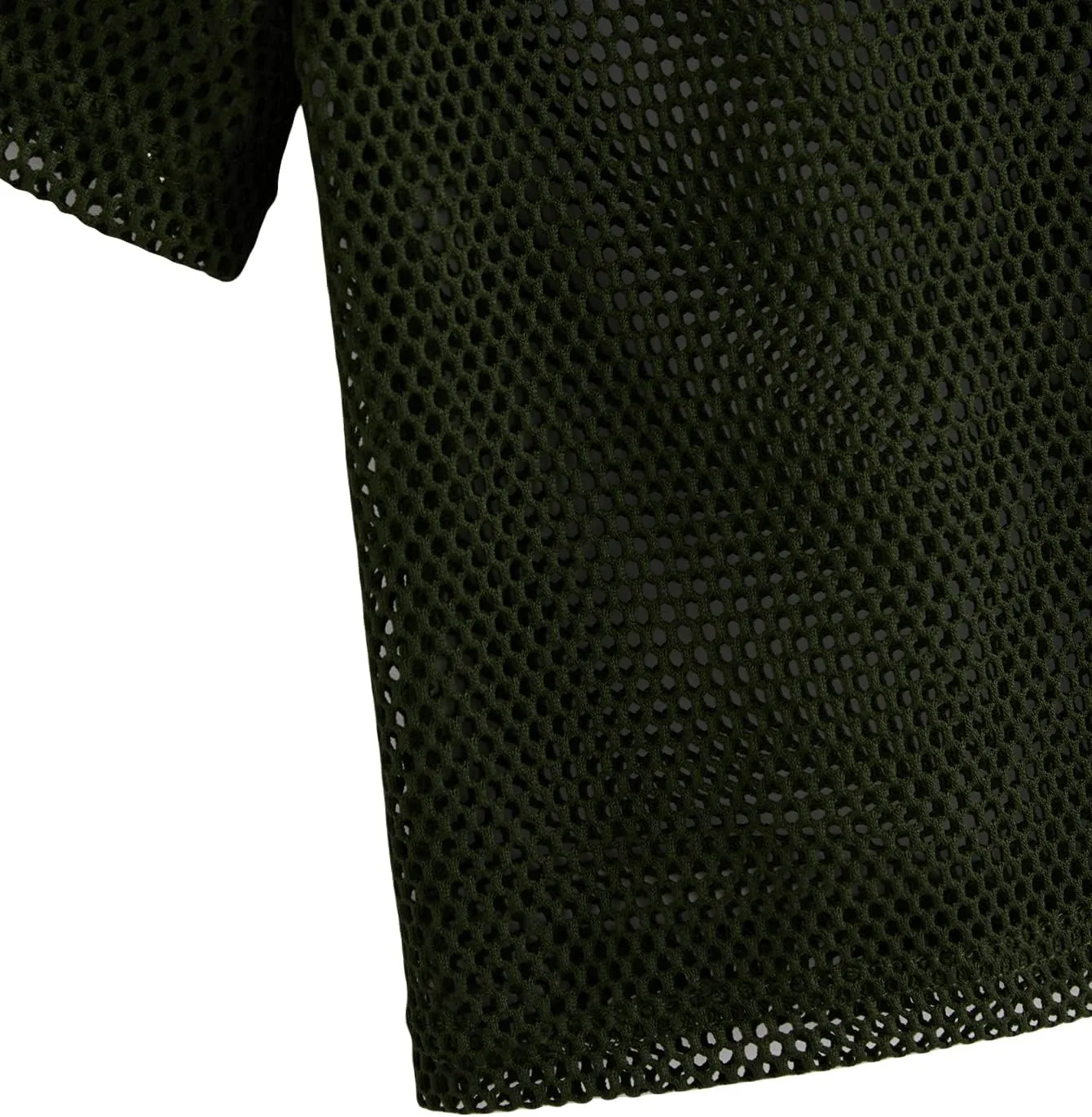 SweatyRocks Women's Sexy Sheer Mesh Fishnet Net Short Sleeve T-Shirt Crop Top
