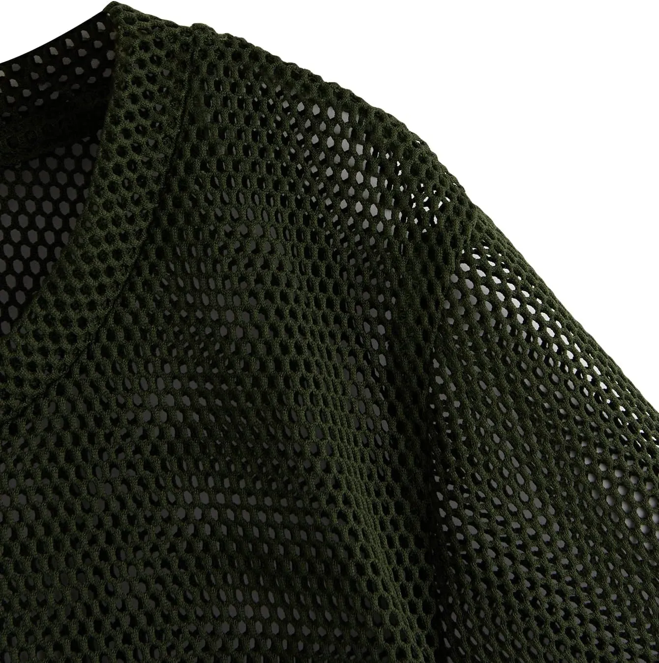 SweatyRocks Women's Sexy Sheer Mesh Fishnet Net Short Sleeve T-Shirt Crop Top
