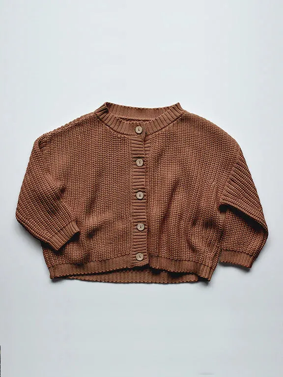 The Chunky Cardigan - Mocha